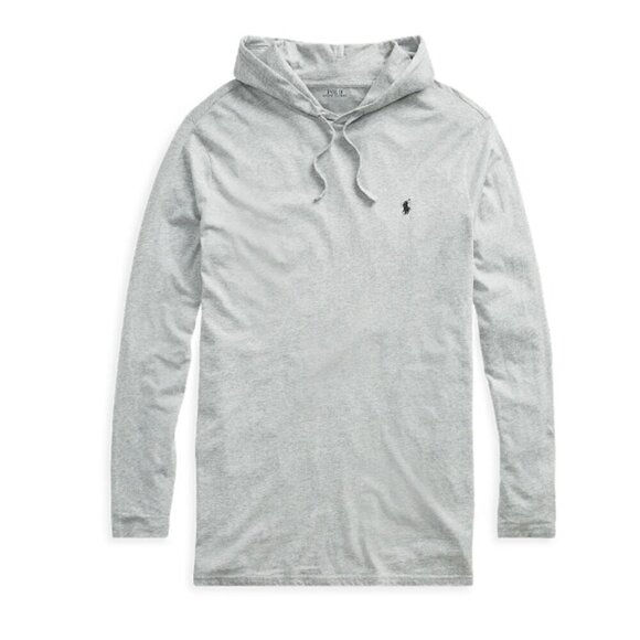 Polo Ralph Lauren Hooded T-Shirt Heather Gray L - Picture 2 of 11